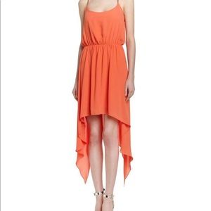 Max&Cleo Bright Mango Fairy High Low Strap Dress Summer Beach Dress *NWT Size L
